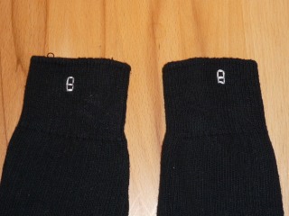 Beispiel zu gestickten Sockennummern